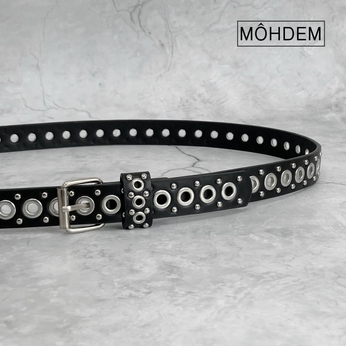 [Unisex] 스터드 아일렛 벨트 상품이미지1