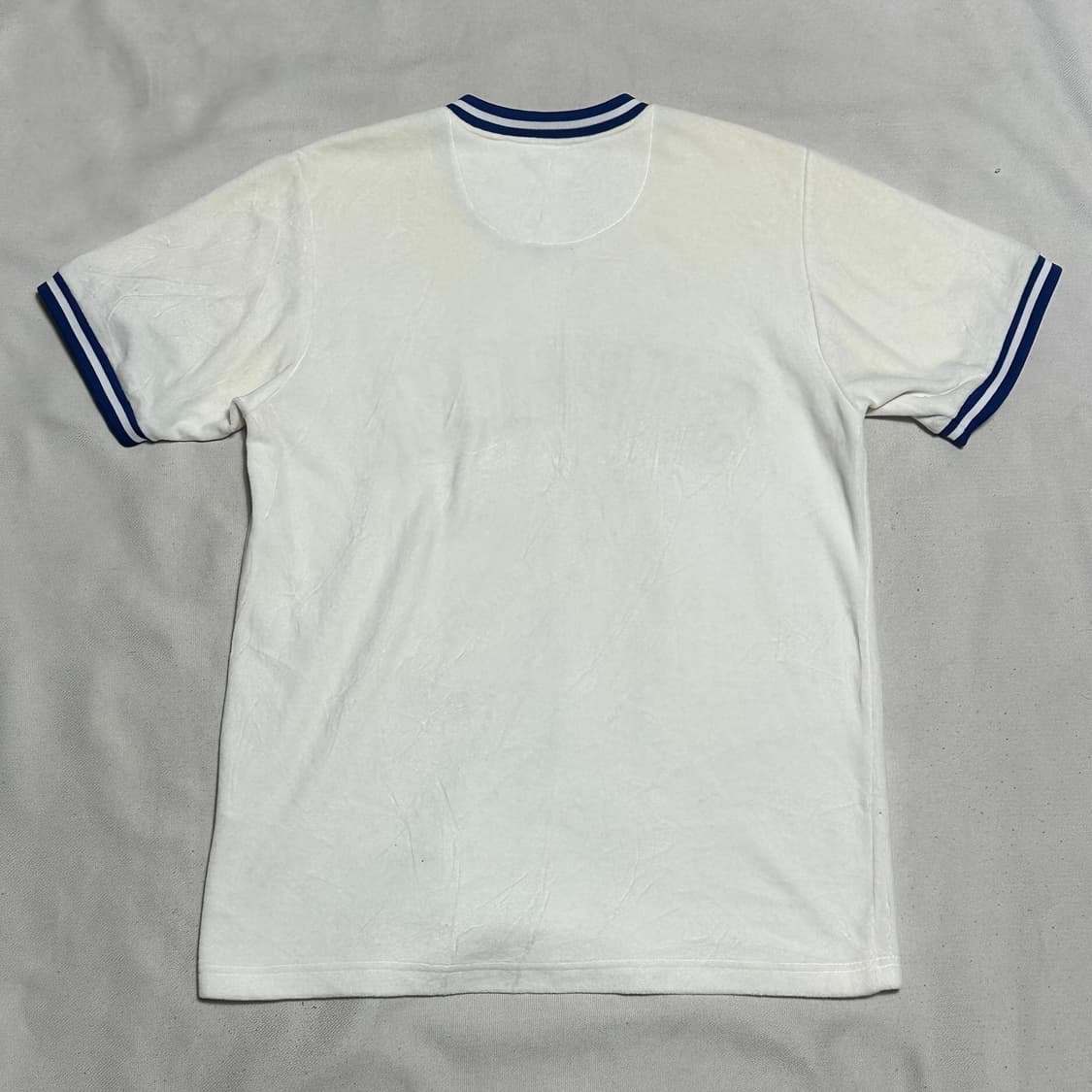 M 슈프림 블루 빅로고 브이넥 반팔 티셔츠 상품이미지3