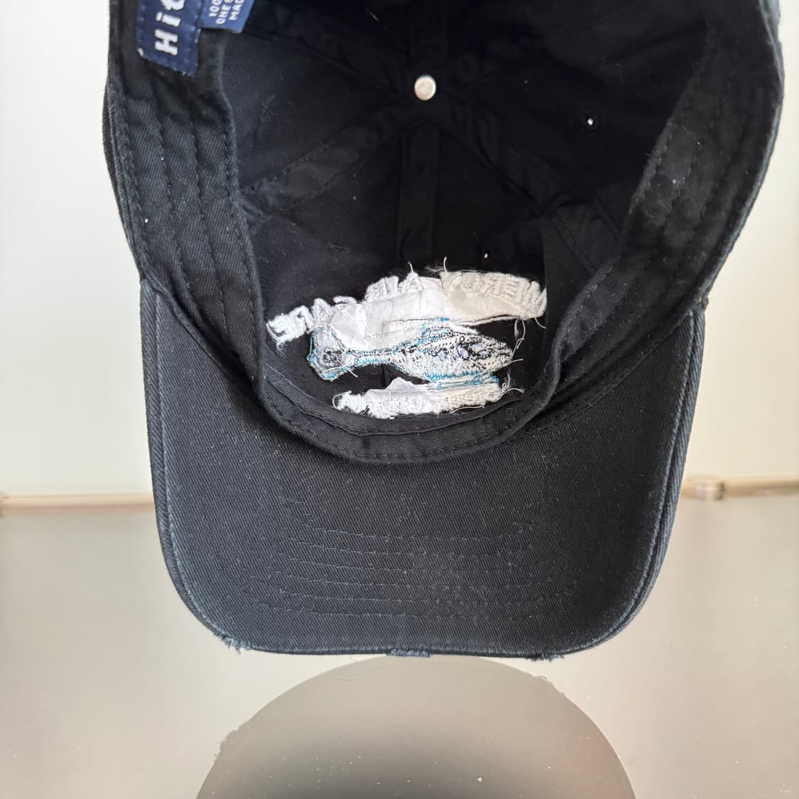 USA 블랙 데미지 빈티지 모자 볼캡 vintage cap  상품이미지3