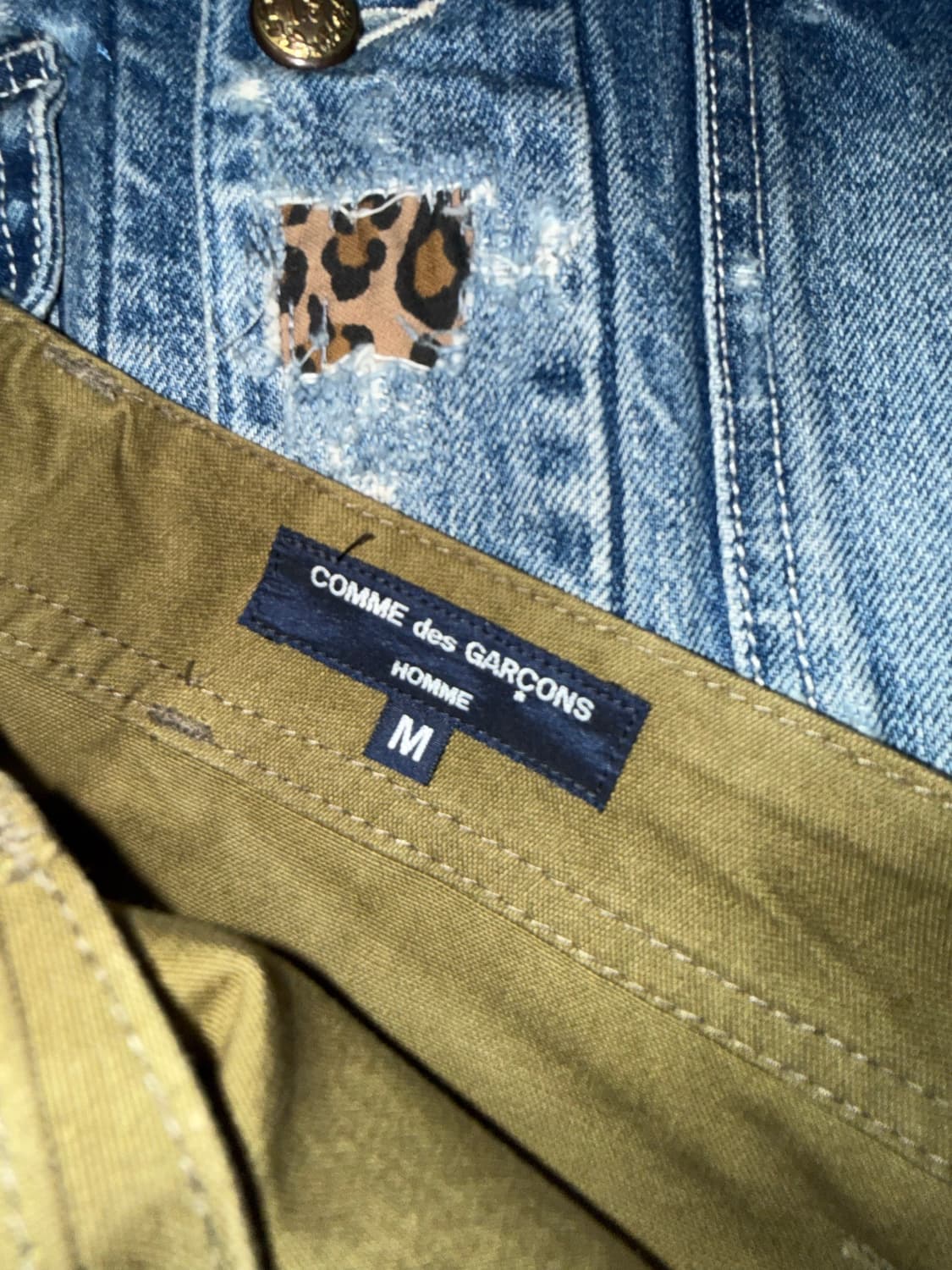 꼼데가르송 옴므 24FW 벨티드 팬츠 m 상품이미지6