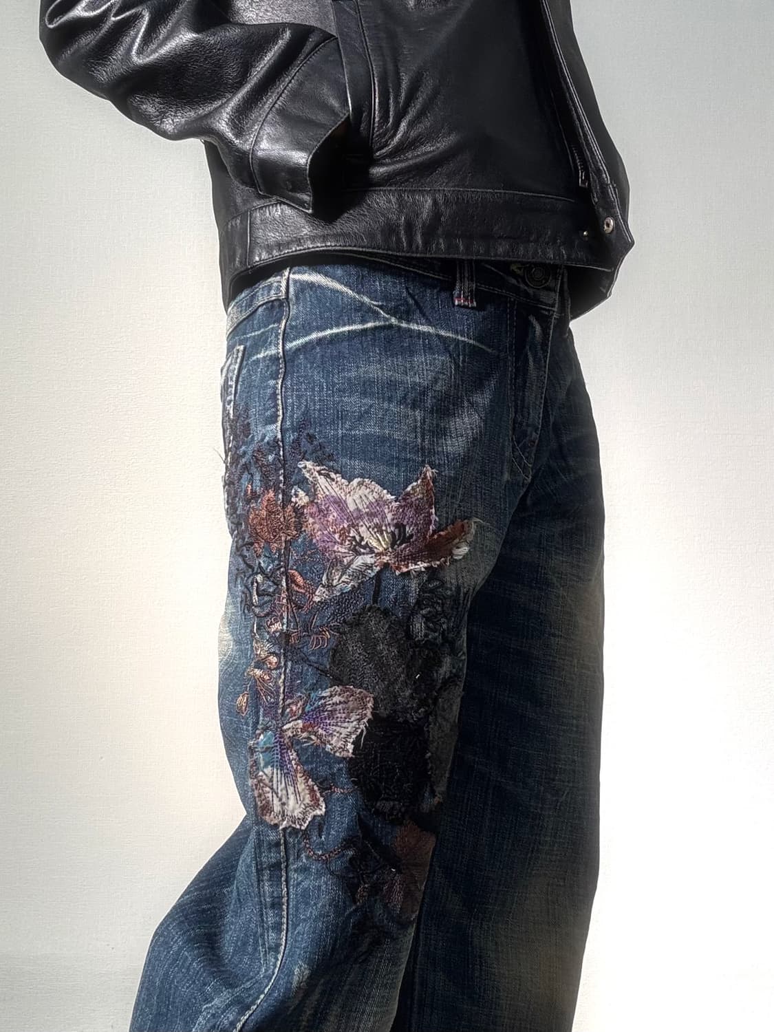 오리엔탈 그런지 데님 팬츠 상품이미지3