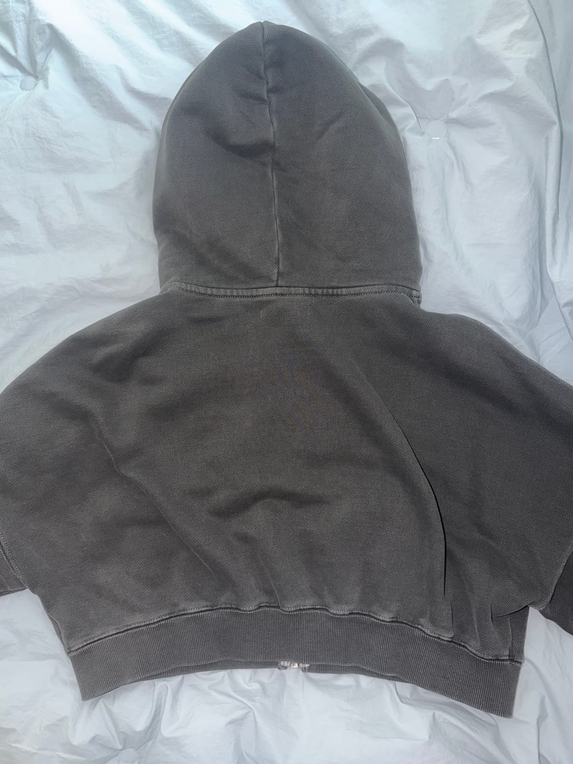 G CLASSIC WASHED CROP ZIP UP (CHARCO AL) 상품이미지4