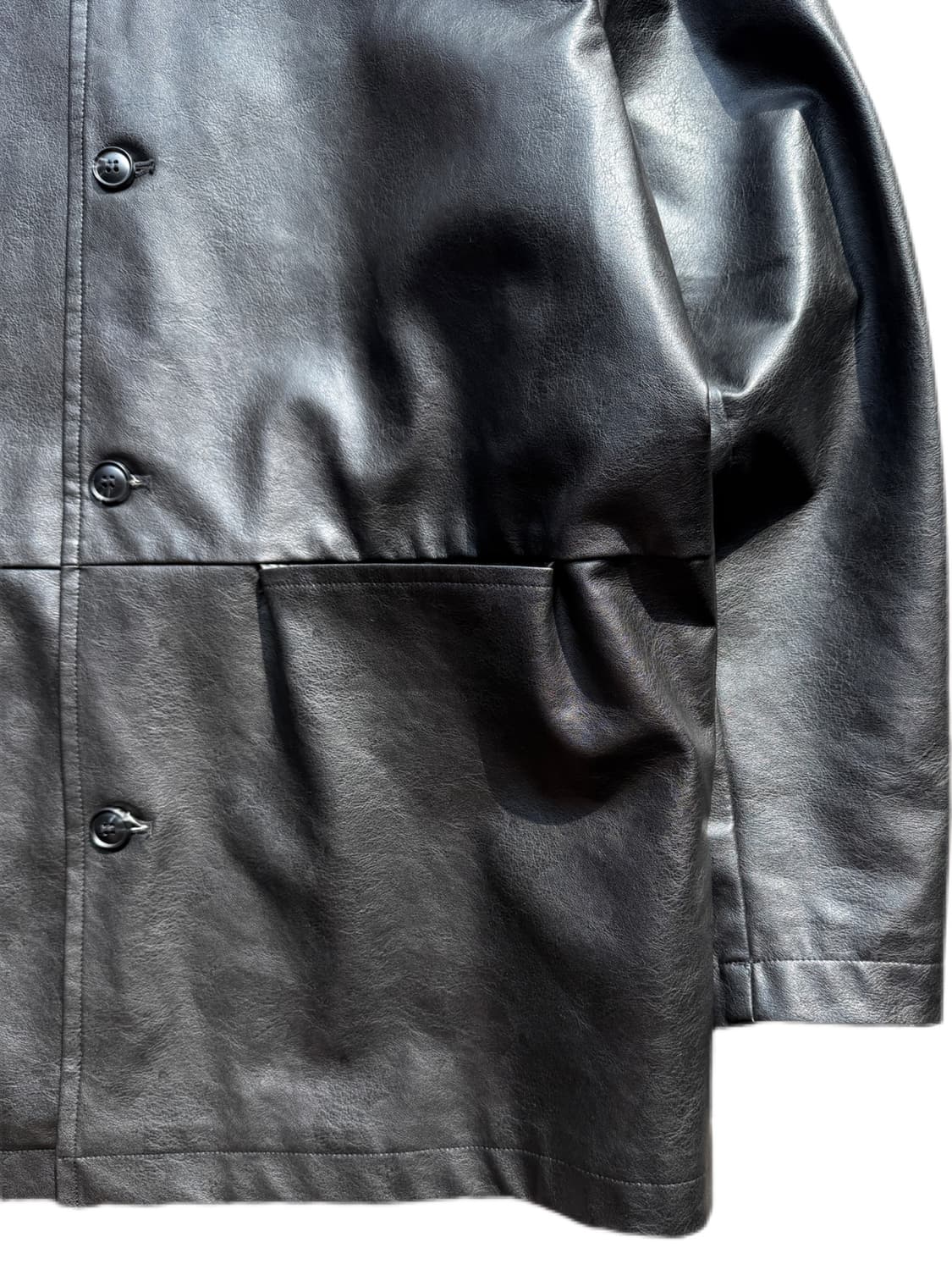 리메르 페이크레더 카코트 M(2XL) 상품이미지4