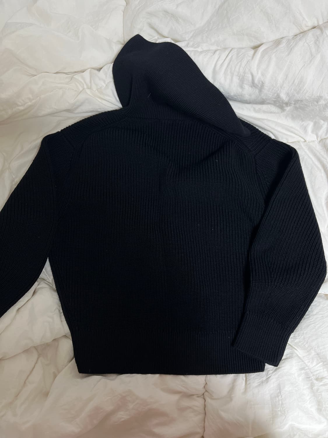 코스 울코튼 하프집업 블랙 상품이미지3