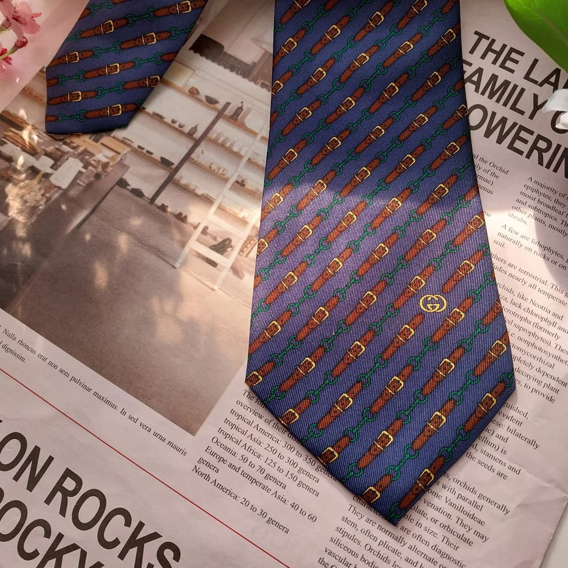 구찌 실크 다크블루 아이덴티티 패턴 넥타이 9cm A+등급 K161
 상품이미지3