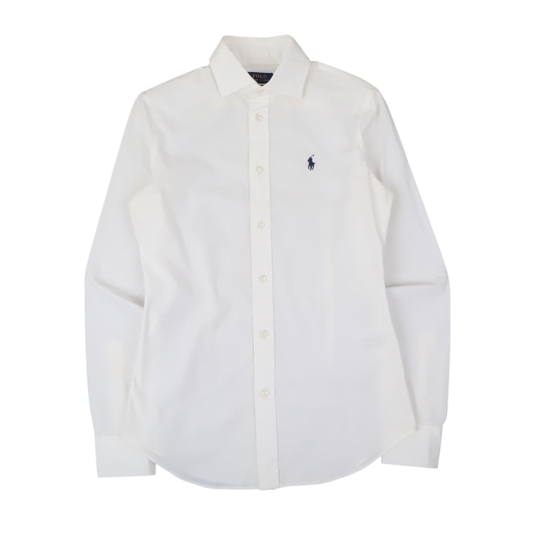 폴로 랄프로렌 우먼스 화이트 코튼 셔츠 상품이미지1