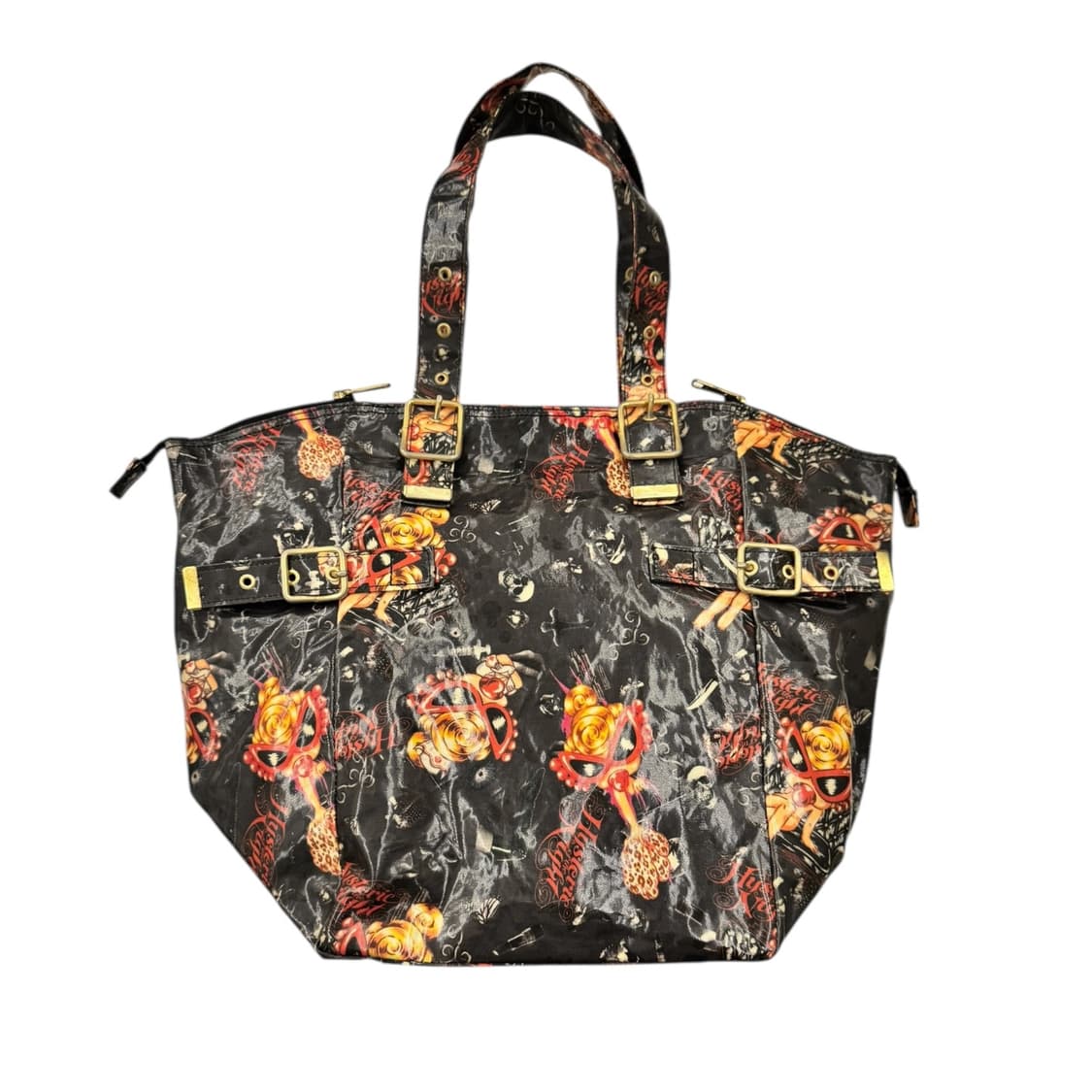 히스테릭글래머 PVC 벨티드 스터드 숄더백 블랙 상품이미지3