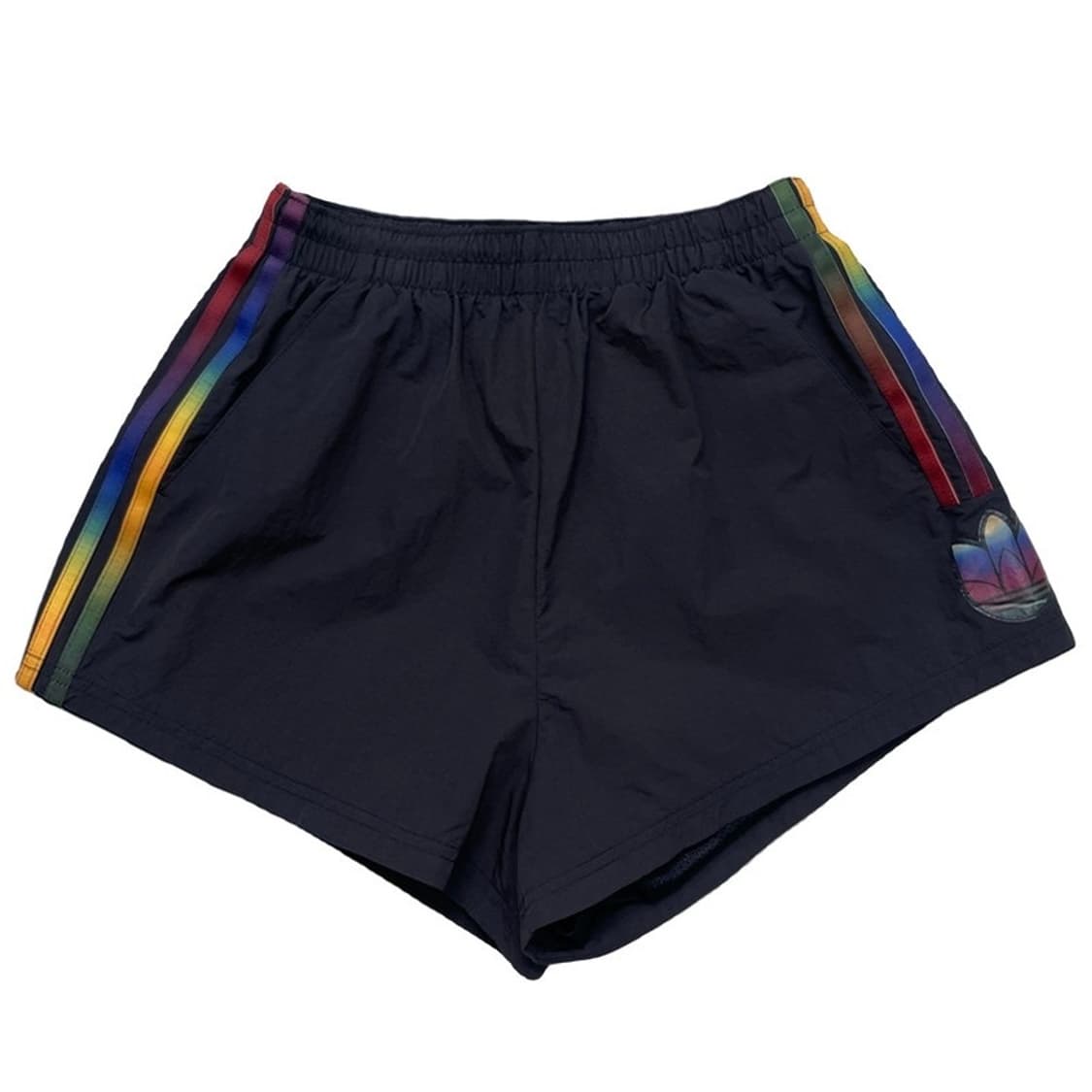 ADIDAS 레인보우 트레포일 트랙 쇼츠 블랙 S 상품이미지1