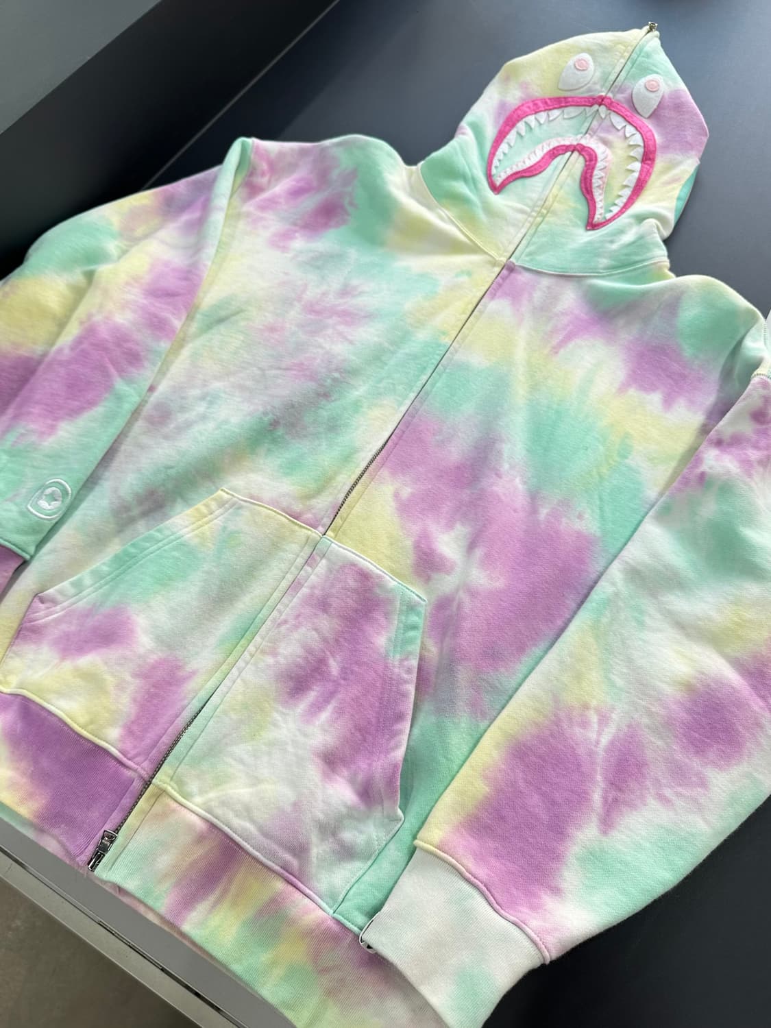 베이프 샤크 타이다이 풀 후드집업 상품이미지5