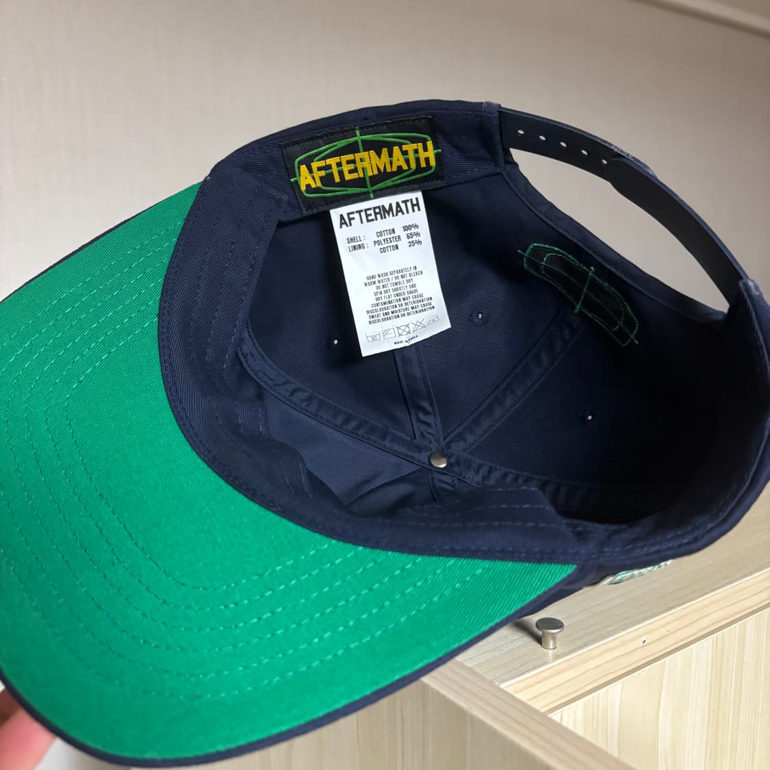 애프터매스 ATM 로고 볼캡 (navy) 상품이미지2