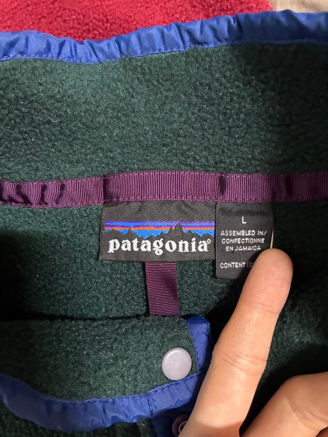 1993 파타고니아 신칠라 스냅티 사이즈 L 상품이미지3