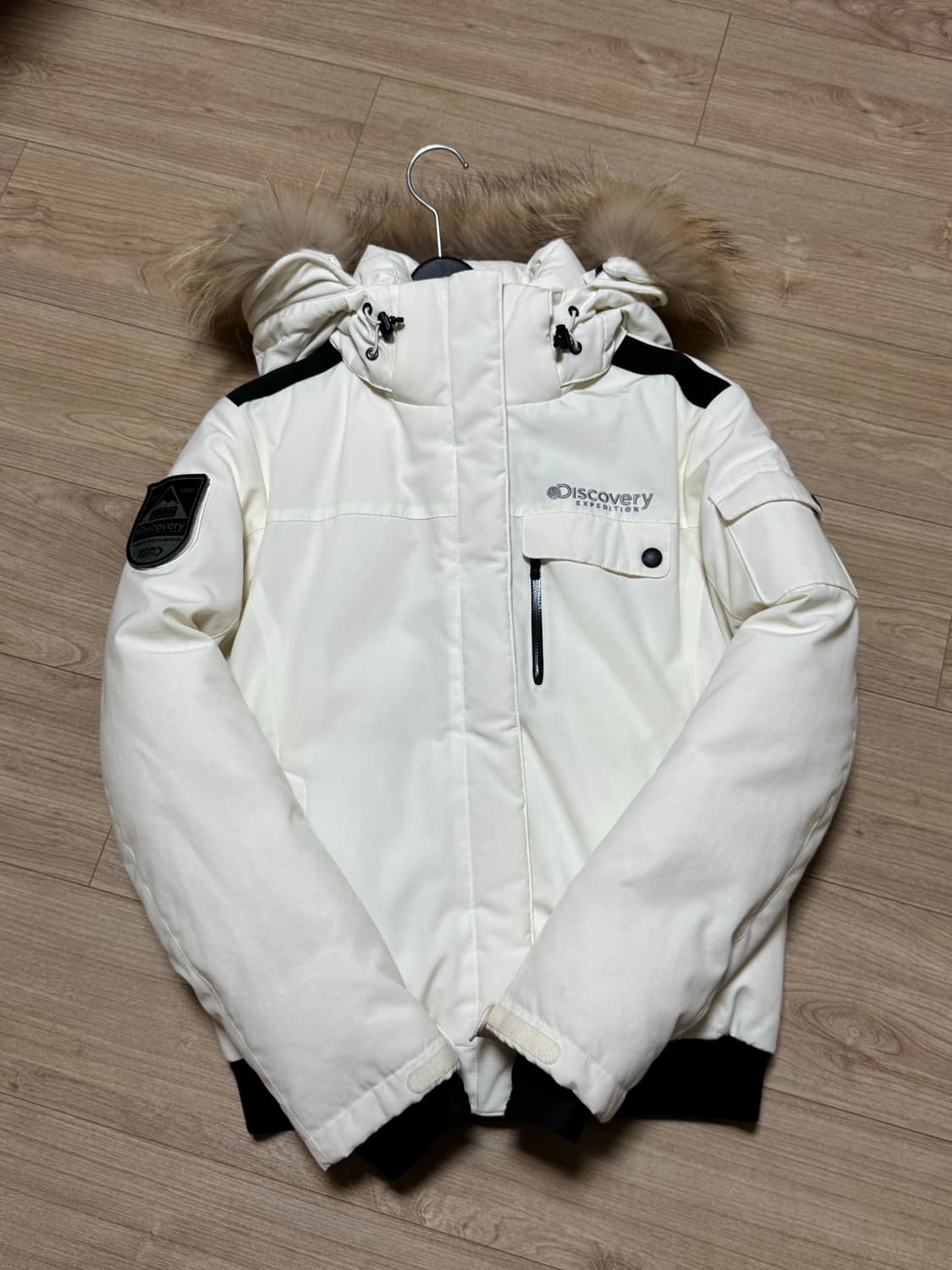 디스커버리 구스다운 패딩 화이트 90 상품이미지2