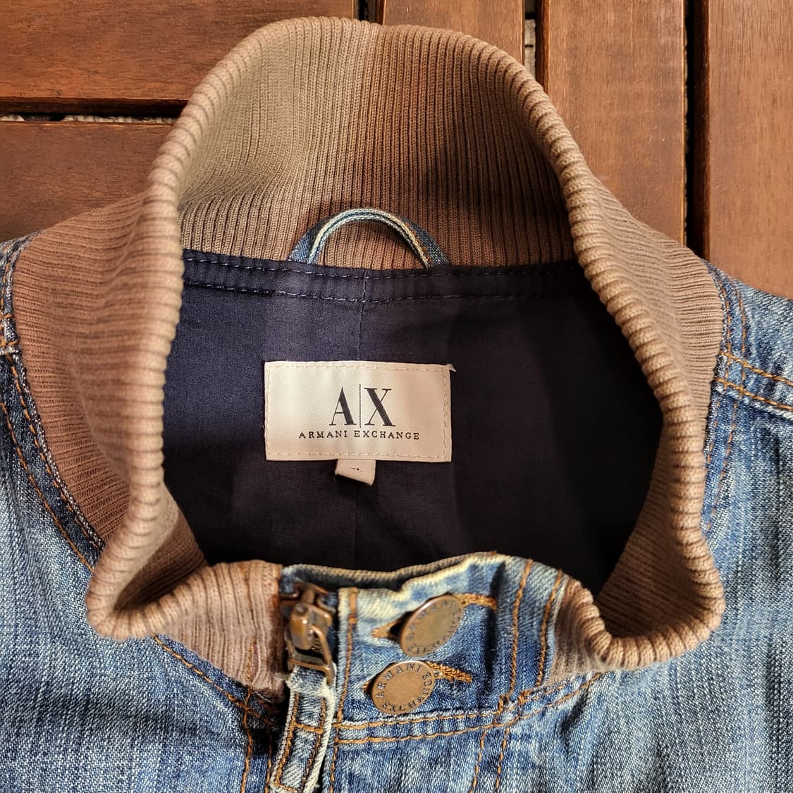 A|X 아르마니 익스체인지 데님 집업 자켓 (XL) 상품이미지6