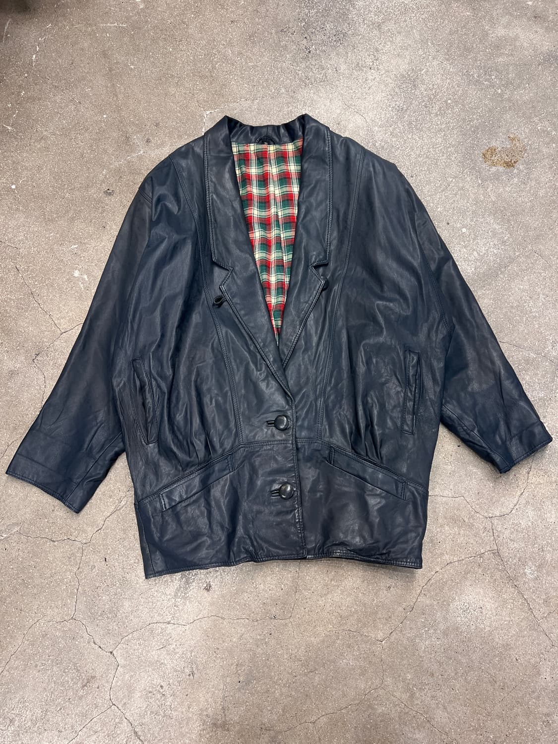 90’s 독일 Yessica 오버핏 가죽 자켓 상품이미지2