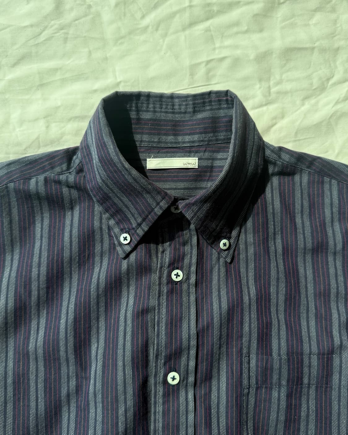 네이비 스트라이프 셔츠 상품이미지1