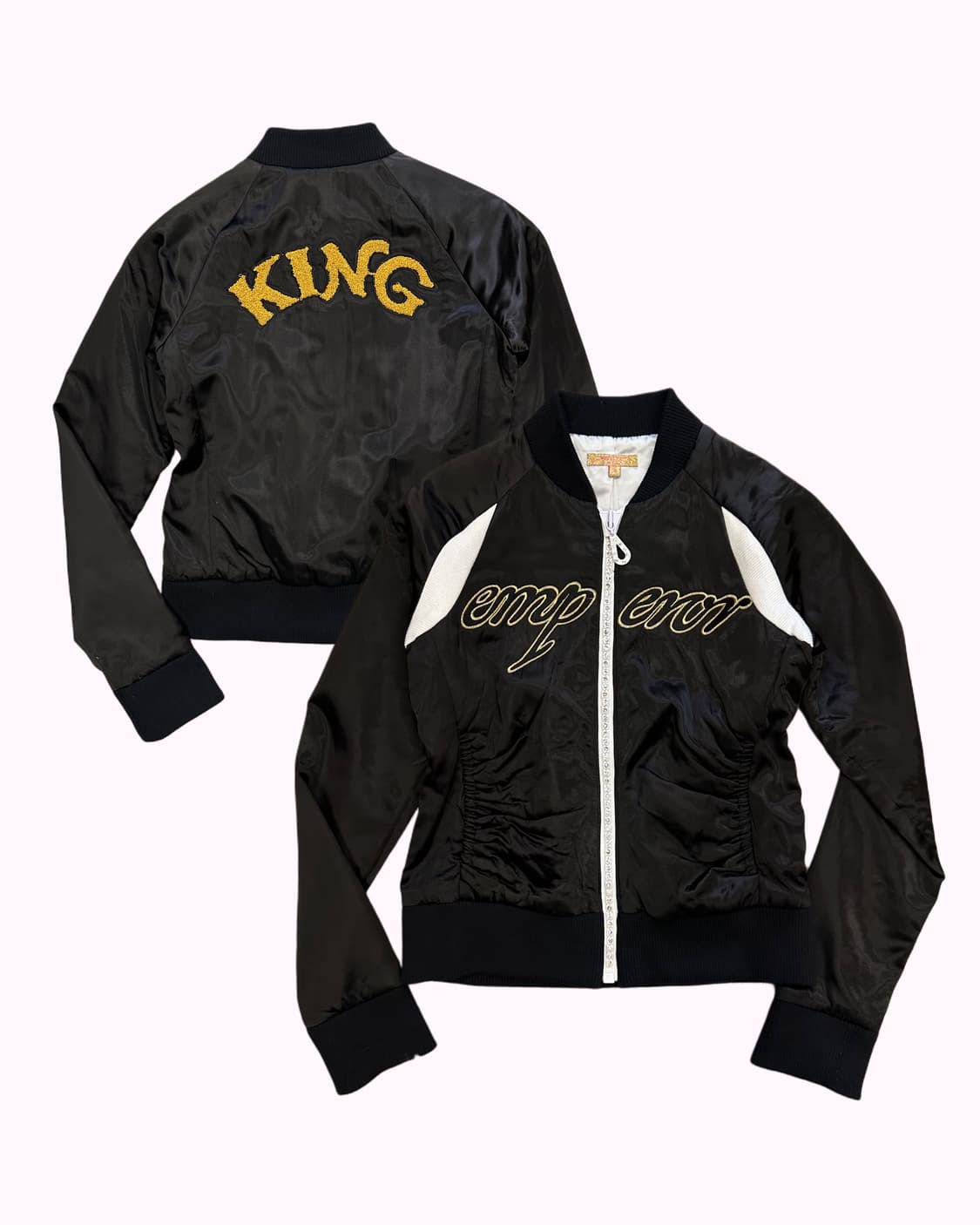 cubic zip-up y2k crop jacket 상품이미지1