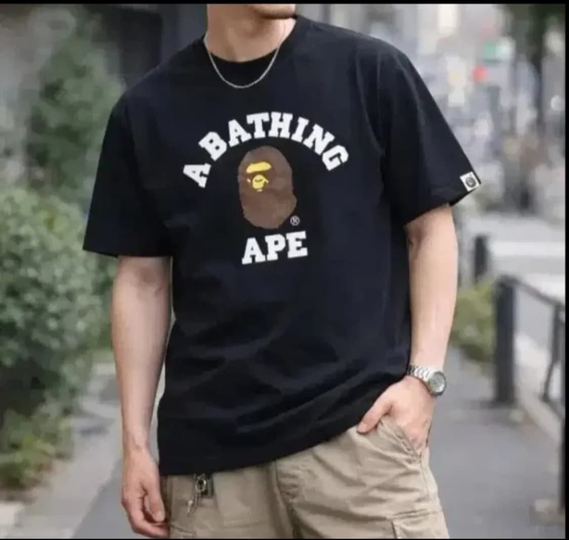 베이프 반팔 티셔츠 화이트/ 블랙 상품이미지6