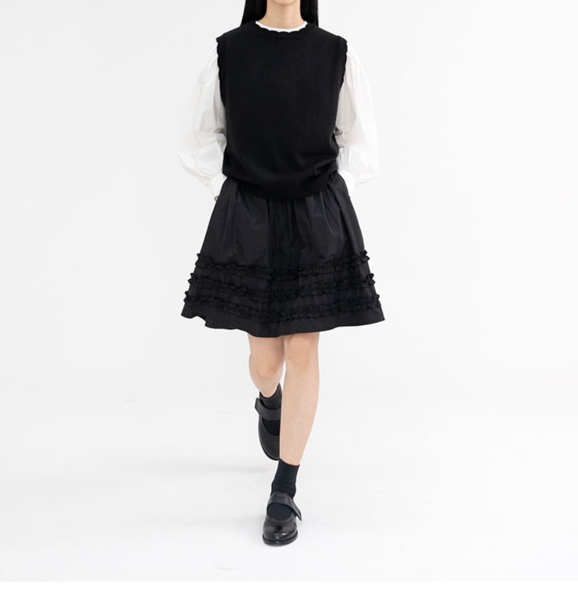 유노이아 프릴 스커트 frill short skirt 상품이미지1