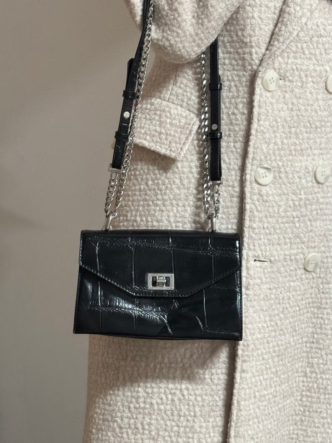 charles&keith 찰스앤키스 크로커패턴 체인백 상품이미지1