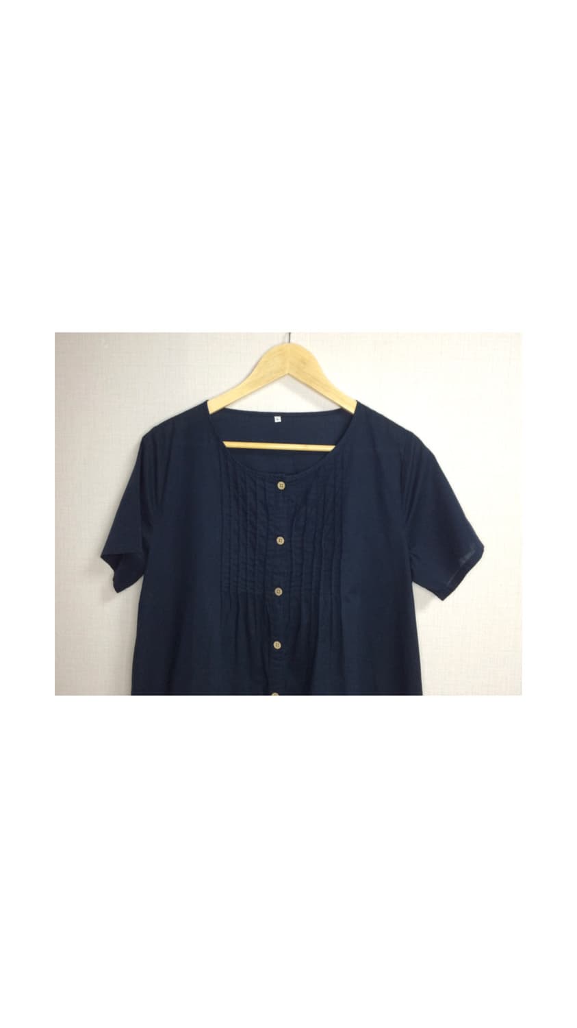 빈티지 네이비 반팔 튜닉 원피스 상품이미지2