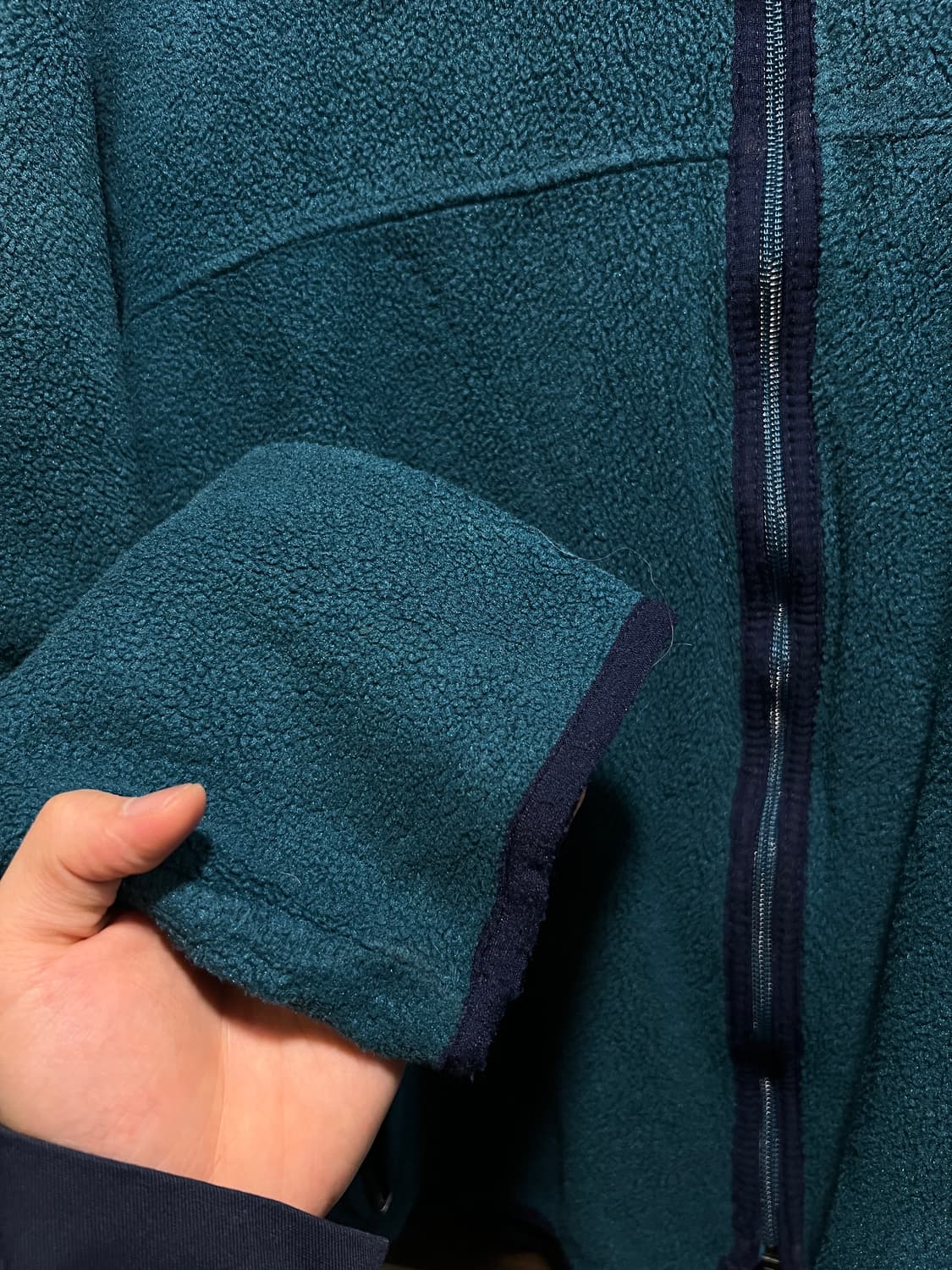 [M]90's 파타고니아 Made in USA 블루그린 플리스 자켓 상품이미지5