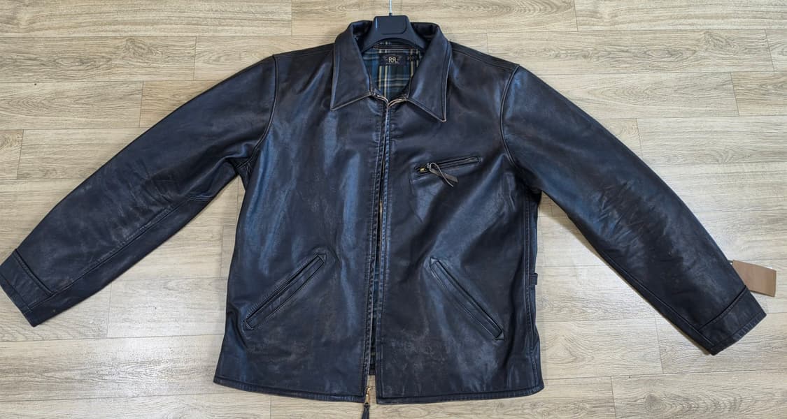 [XL] RRL 뉴스보이 레더 자켓 판매 상품이미지1