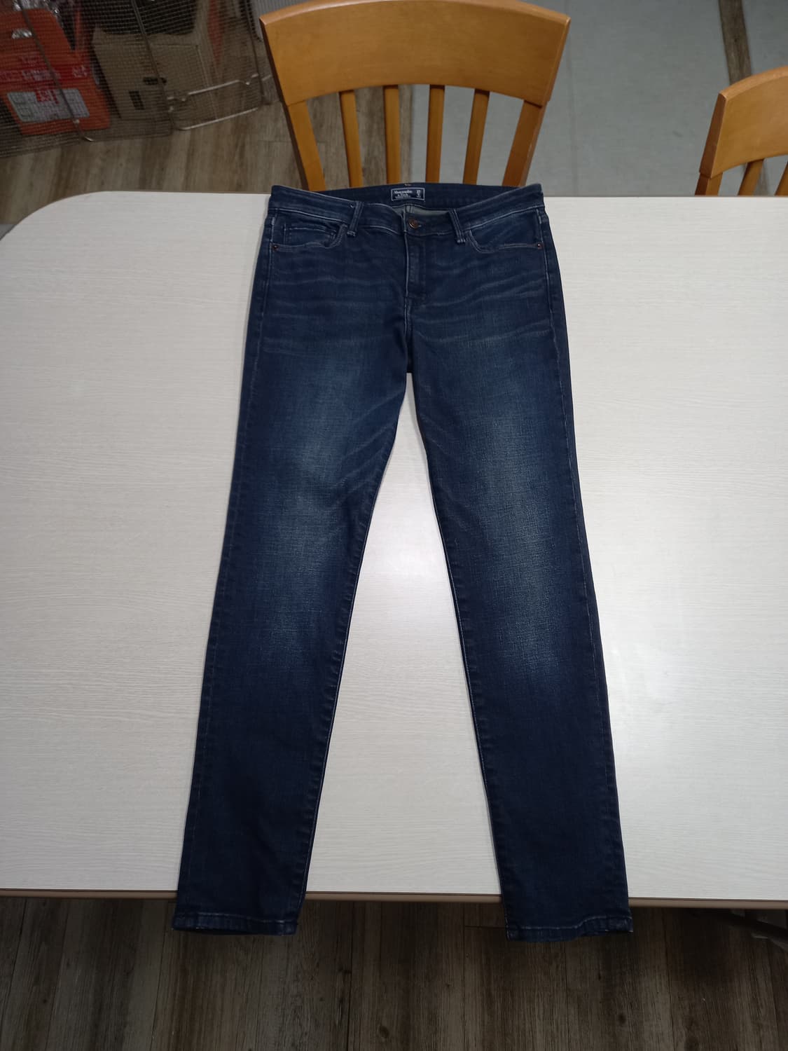 27 Abercrombie 워싱 스판스키니 진청 27-602 상품이미지1