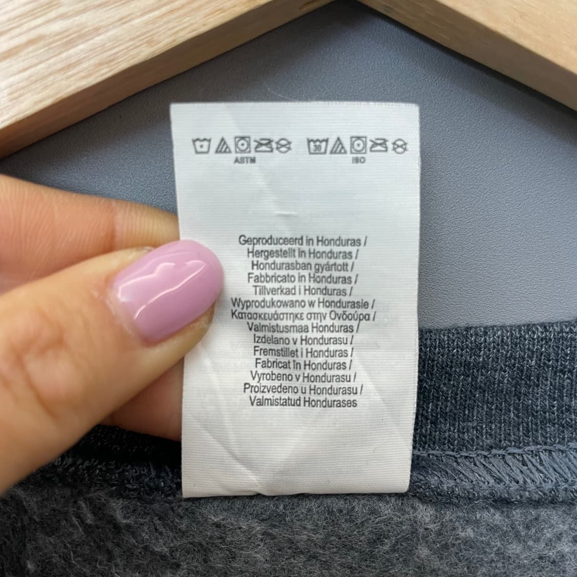 길단 그레이 프린팅 기모 맨투맨 L 상품이미지6