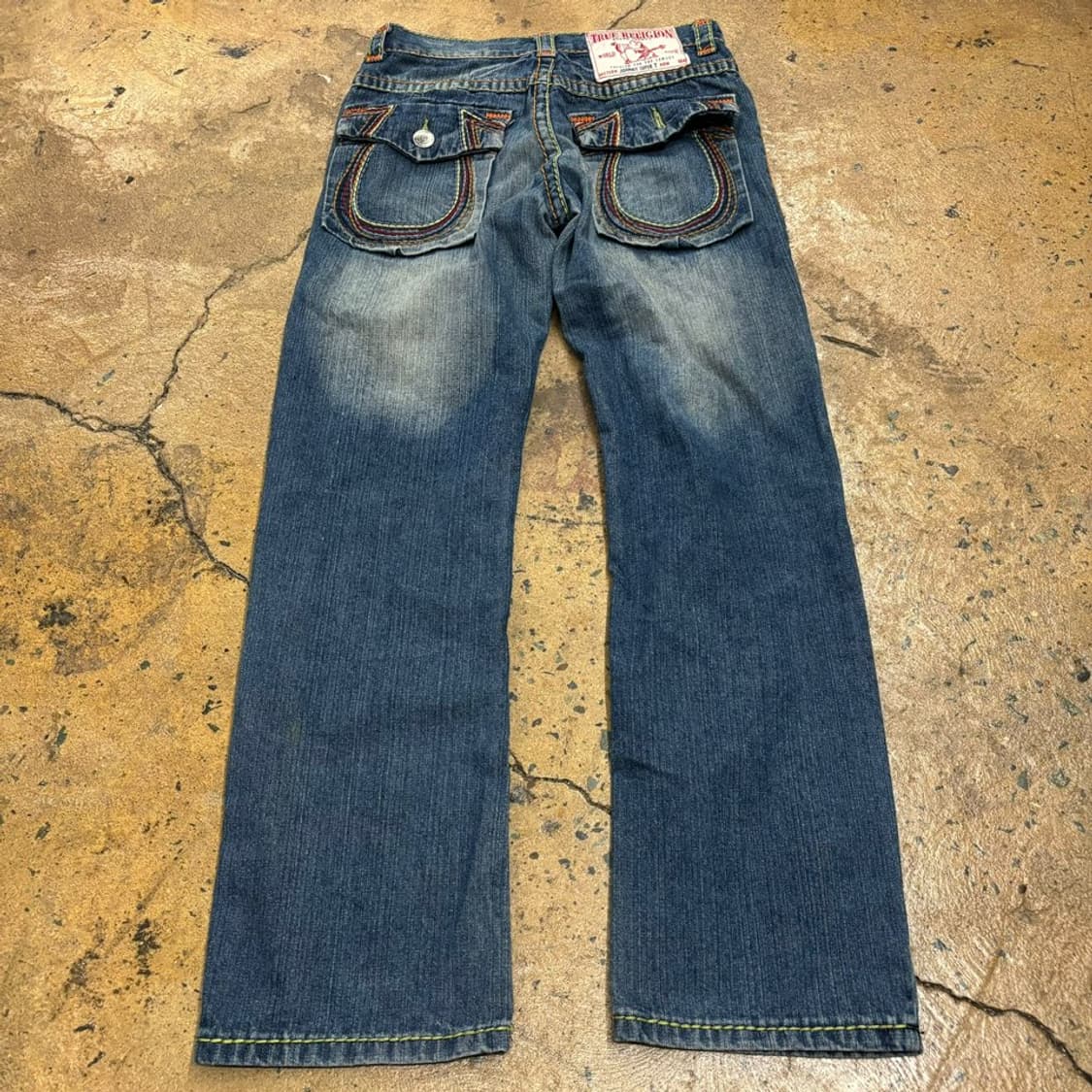 [정품/30] 트루릴리젼 블루 워싱 데님 청바지 상품이미지2