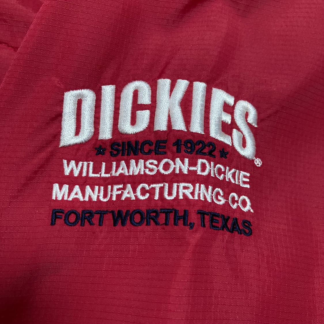 디키즈 스몰 로고 레드 바람막이 상품이미지3