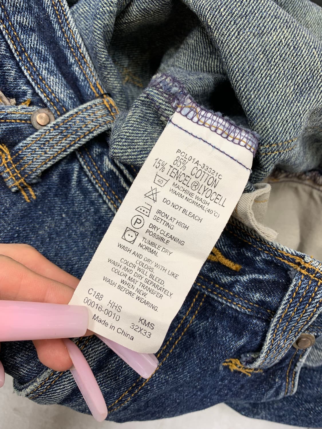 리바이스 엔지니어드 해골 패턴 포켓 데님 팬츠 #694 상품이미지8