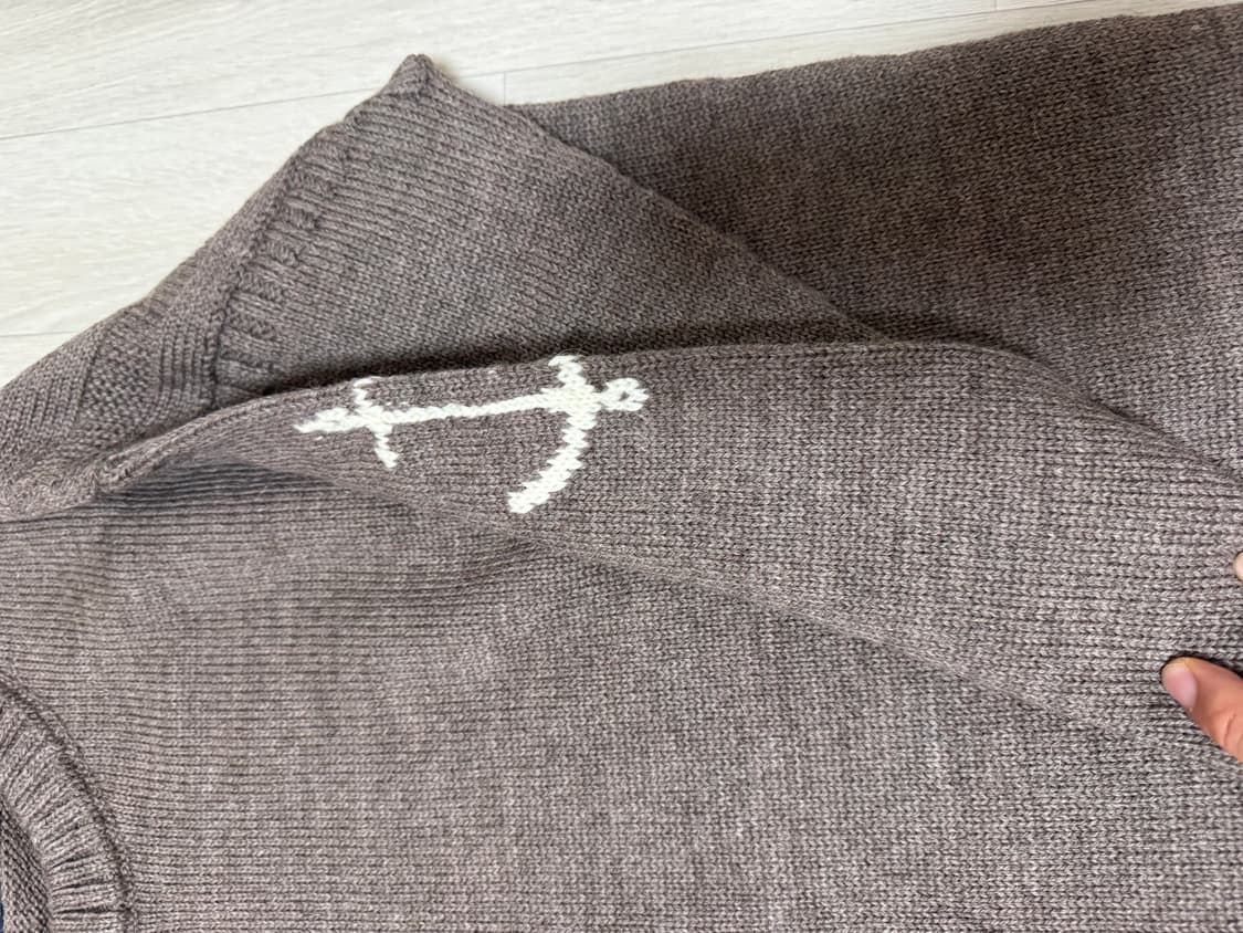 46] 건지울른스 피셔맨 홀가먼트 스웨터 니트 다크브라운 상품이미지3