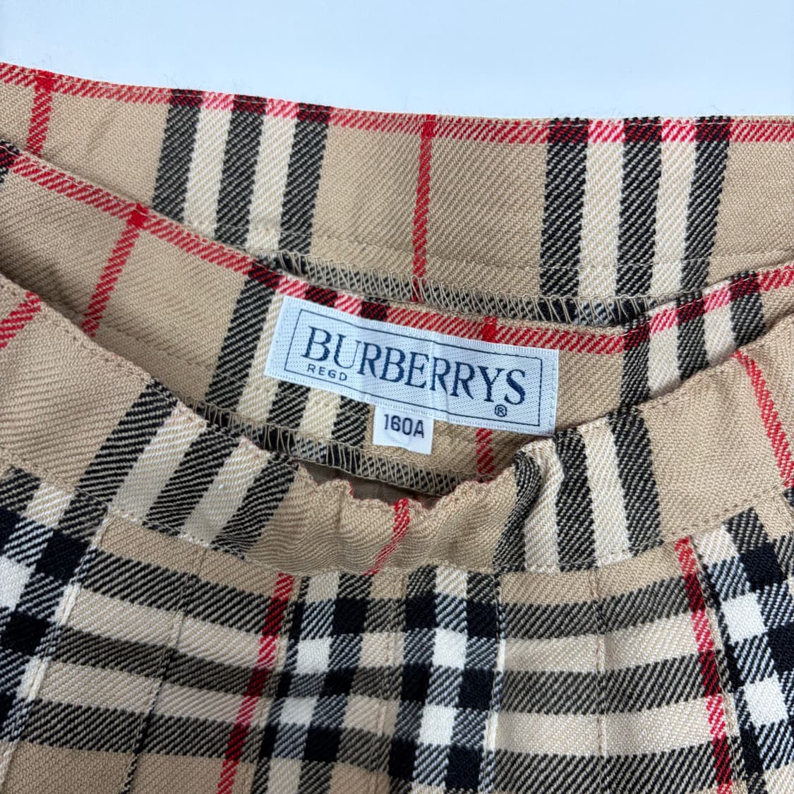 버버리 체크 랩 스커트 치마 상품이미지8