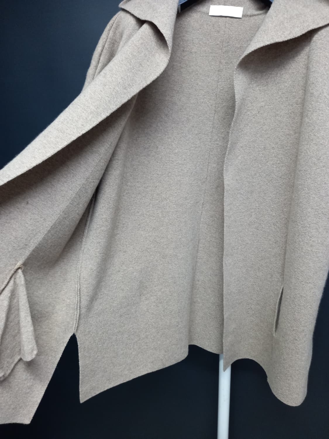 새 모티브 춘추동 캐시미어블랜 후드베스트 F 44-77 상품이미지4