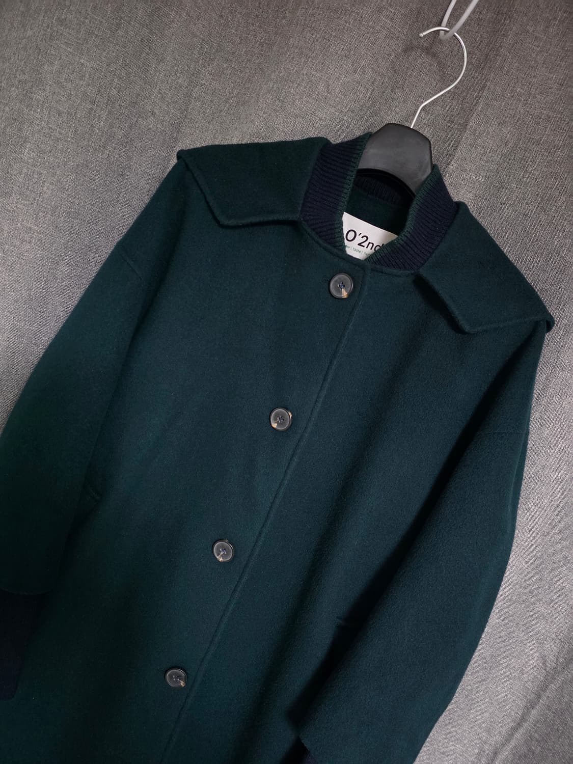 오즈세컨 울 후드코트 상품이미지3