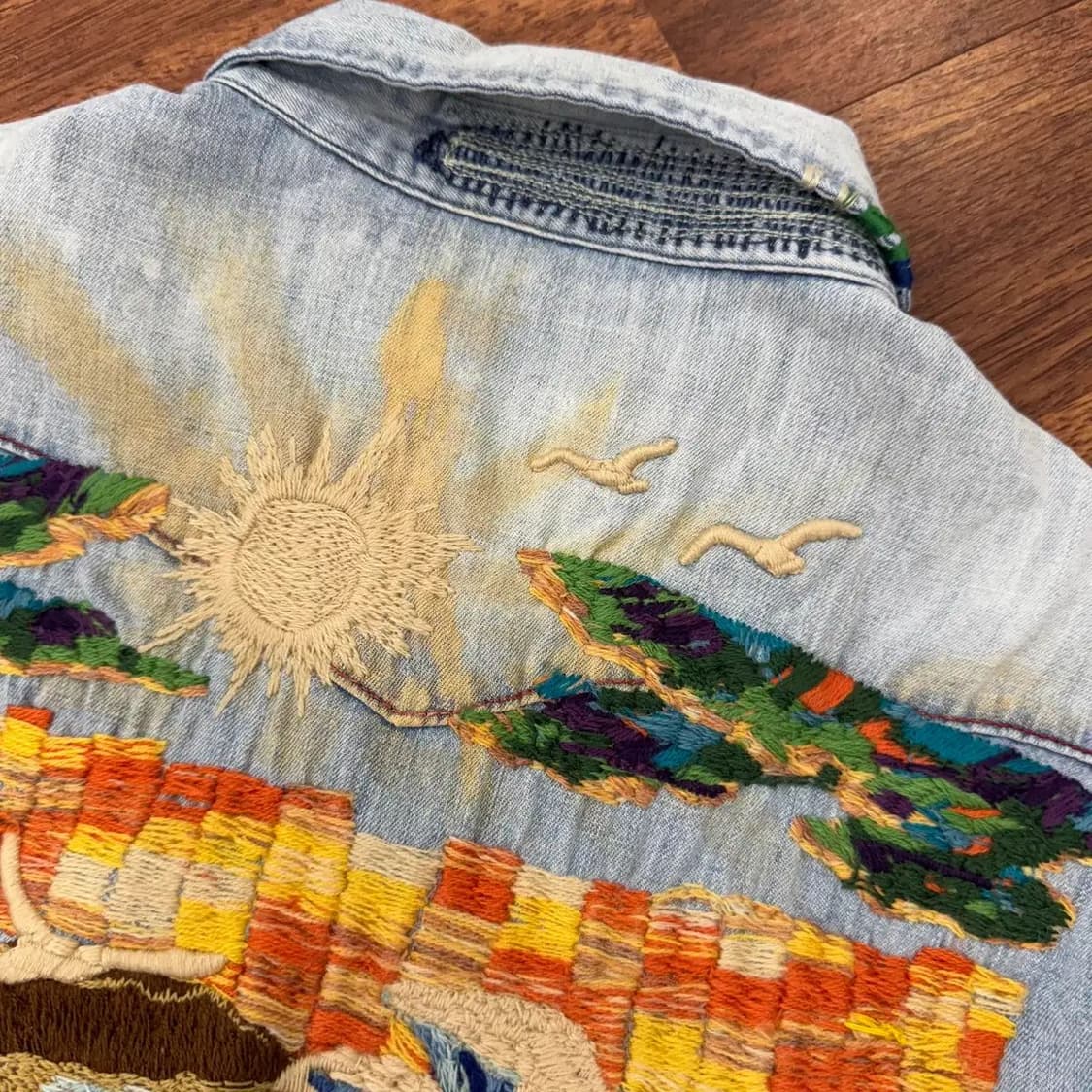 XS 폴로 랄프로렌 해변자수 웨스턴 남방 셔츠  상품이미지6