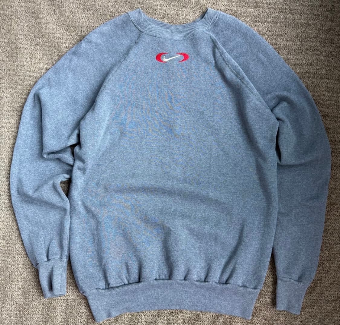 90s Nike Made in usa 더블 레드 스우시 나이키 스웻맨투매 상품이미지2