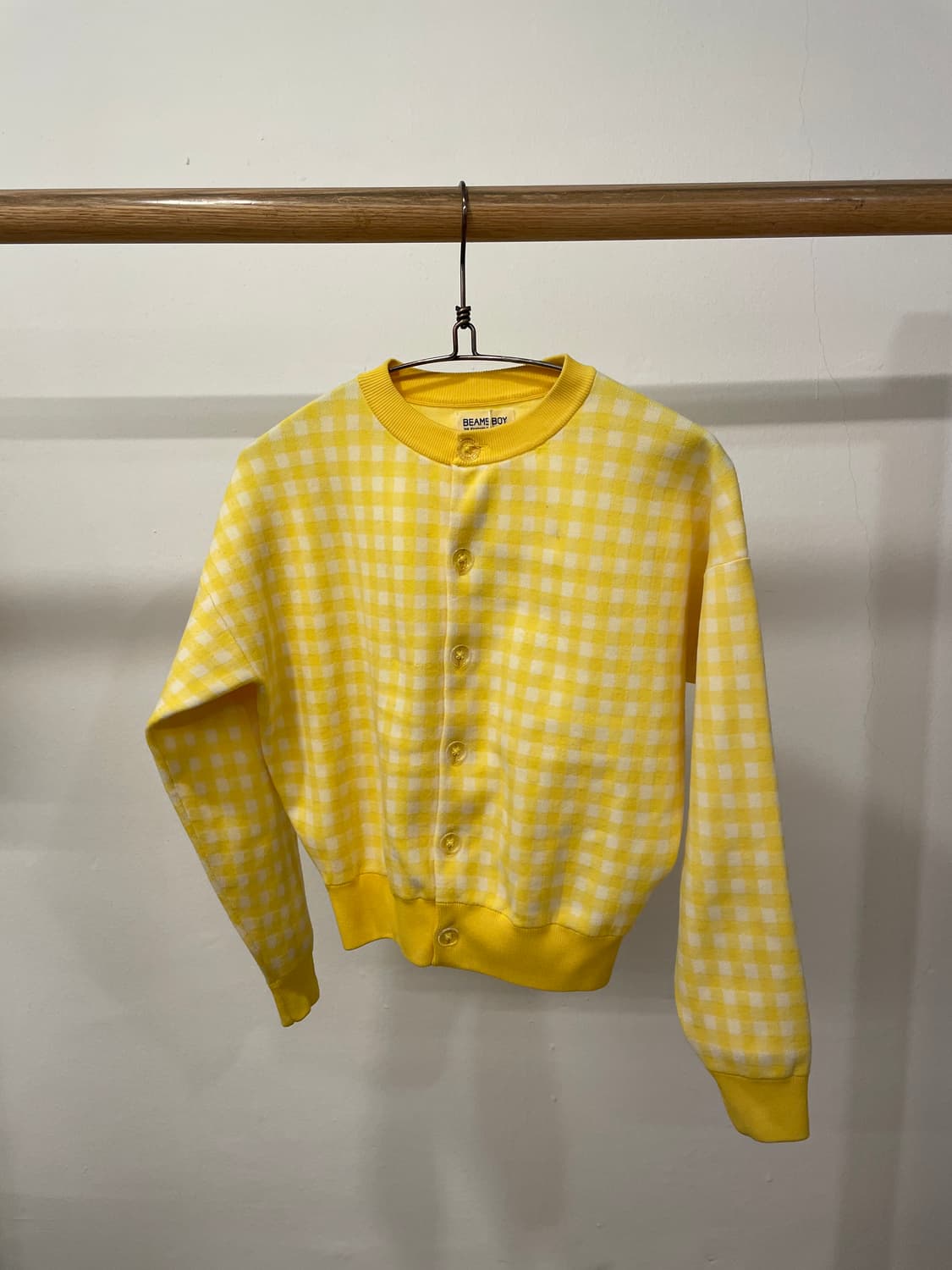 beams boy check cardigan 상품이미지1