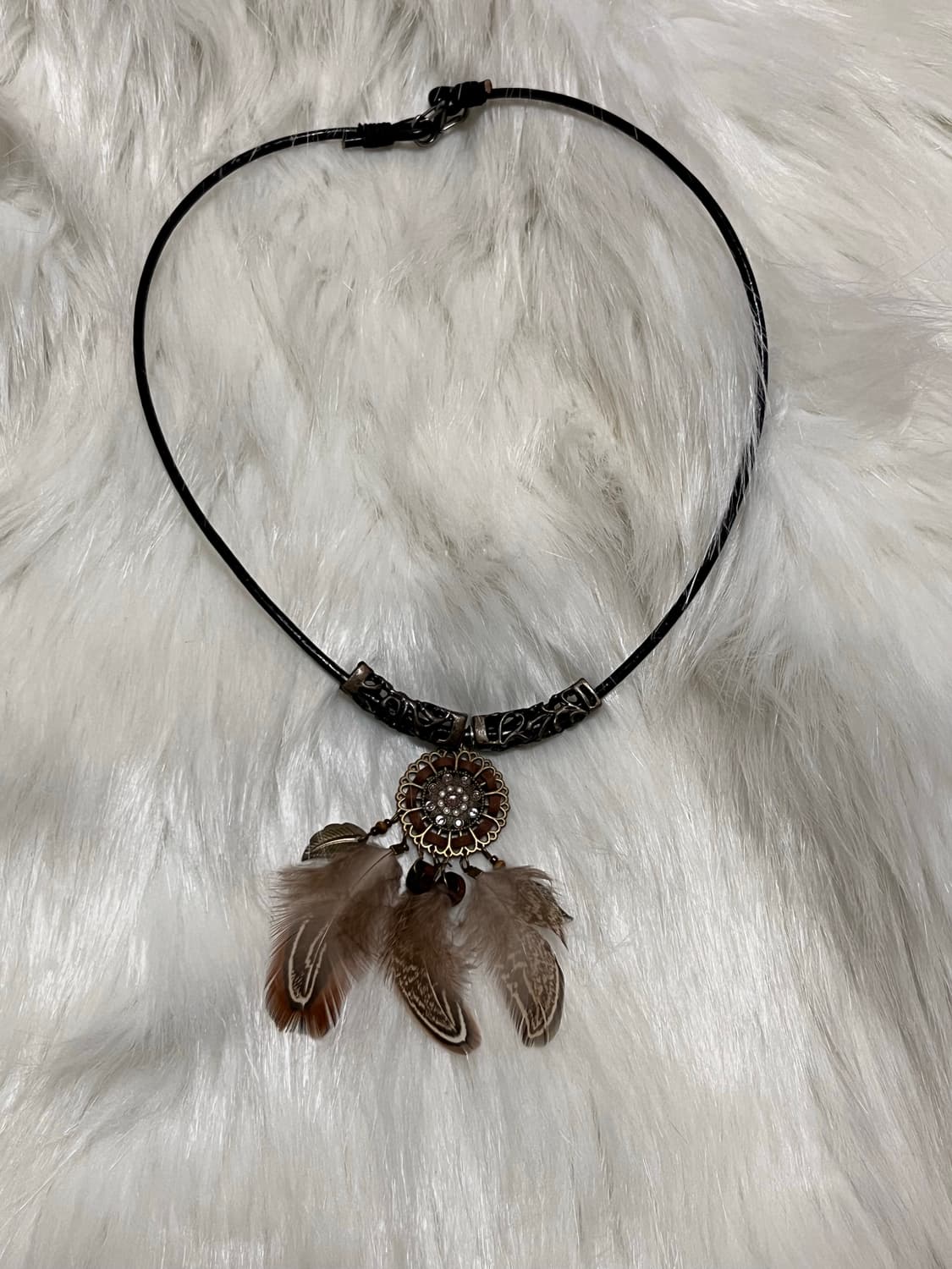 오리엔탈 깃털 드림캐쳐 목걸이 상품이미지1