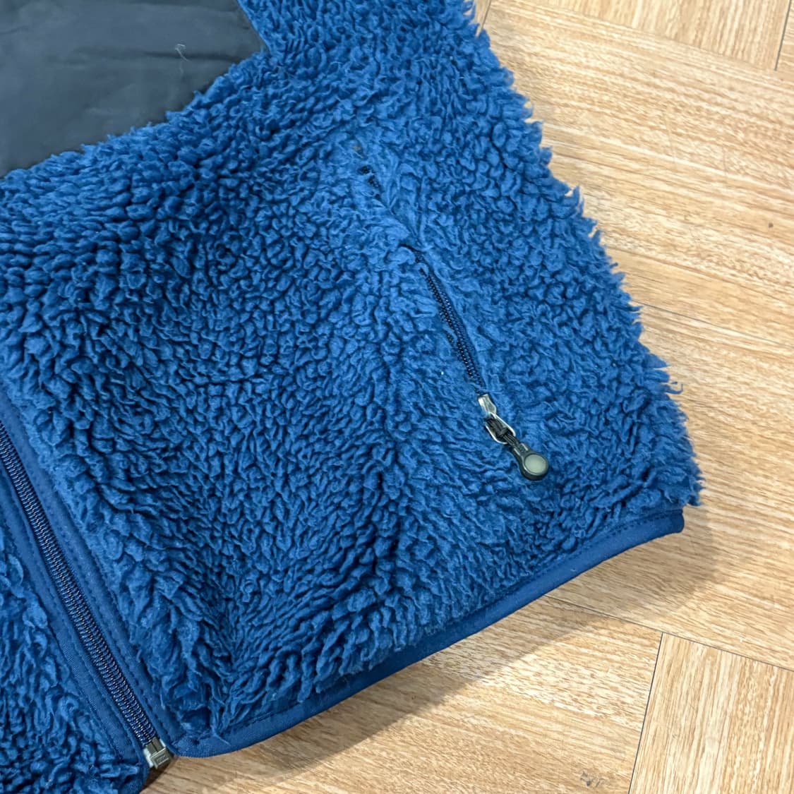 [M] USA 파타고니아 딥파일 후리스 가디건 자켓 네이비 플리스 상품이미지4