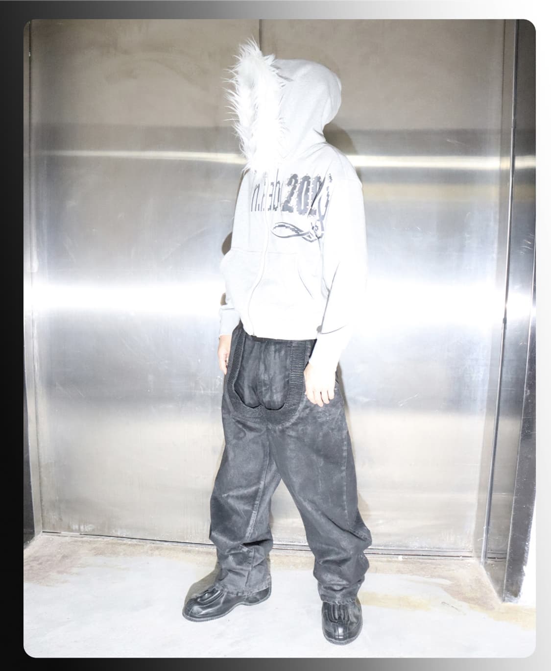 Night lab 퍼 후드집업 상품이미지3