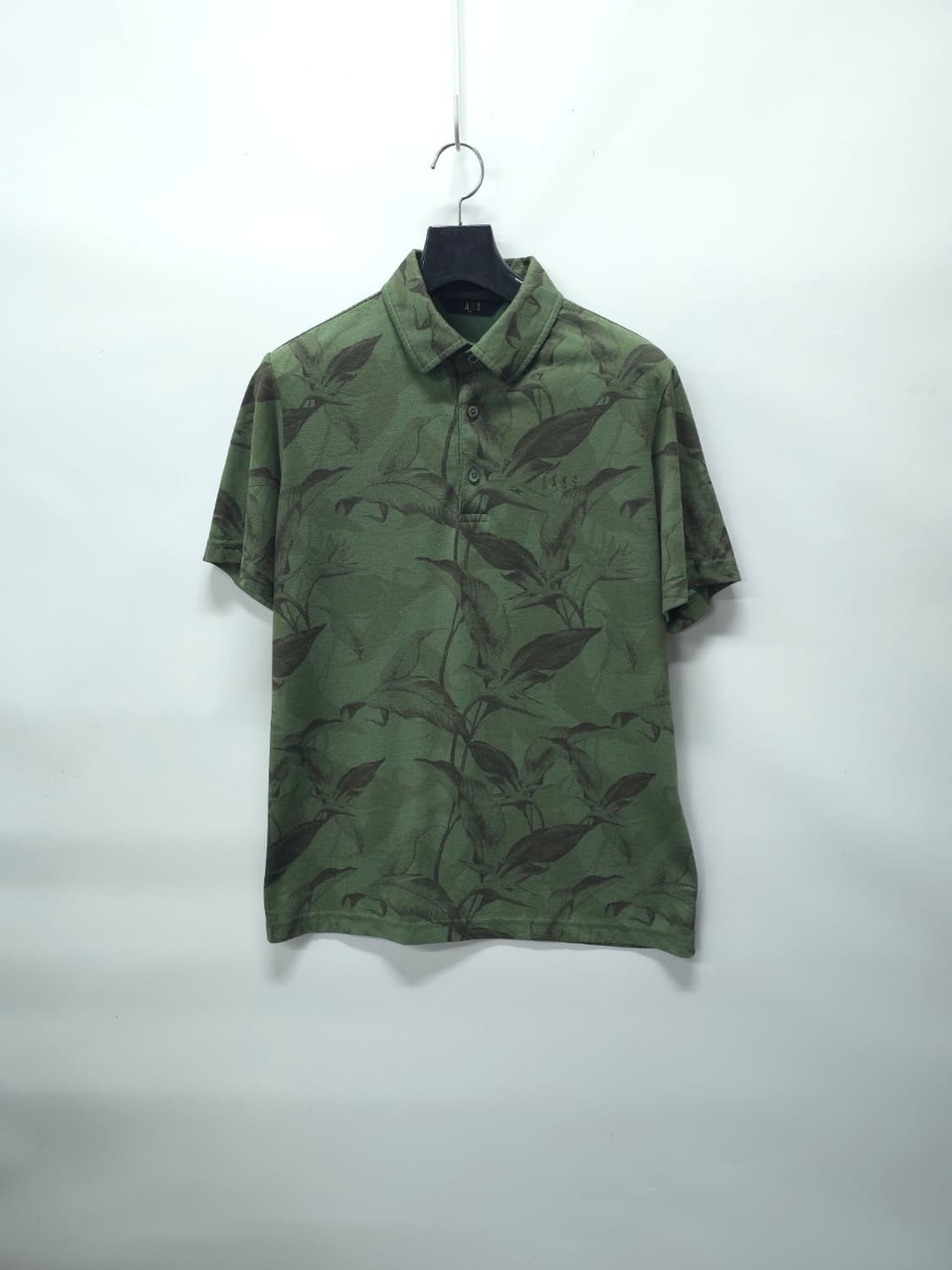 닥스 남성 카키 리프 패턴 하와이안 반팔 카라티(95) 상품이미지1