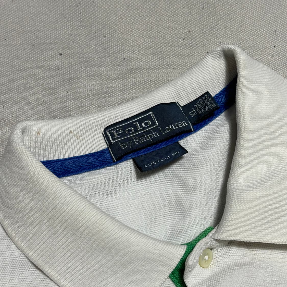 XL 폴로랄프로렌 빅포니 화이트 카라 반팔티 상품이미지4