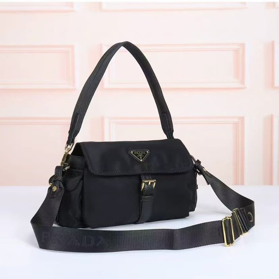 PRADA 프라다 사이드 투포켓 나일론 크로스백 남녀공용 상품이미지2