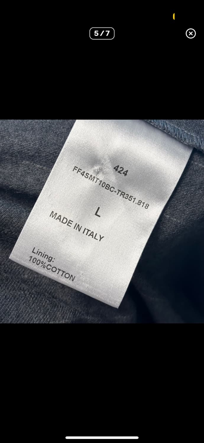 L) 424 on fairfax 424 스트라이프 울 트라우저 상품이미지5