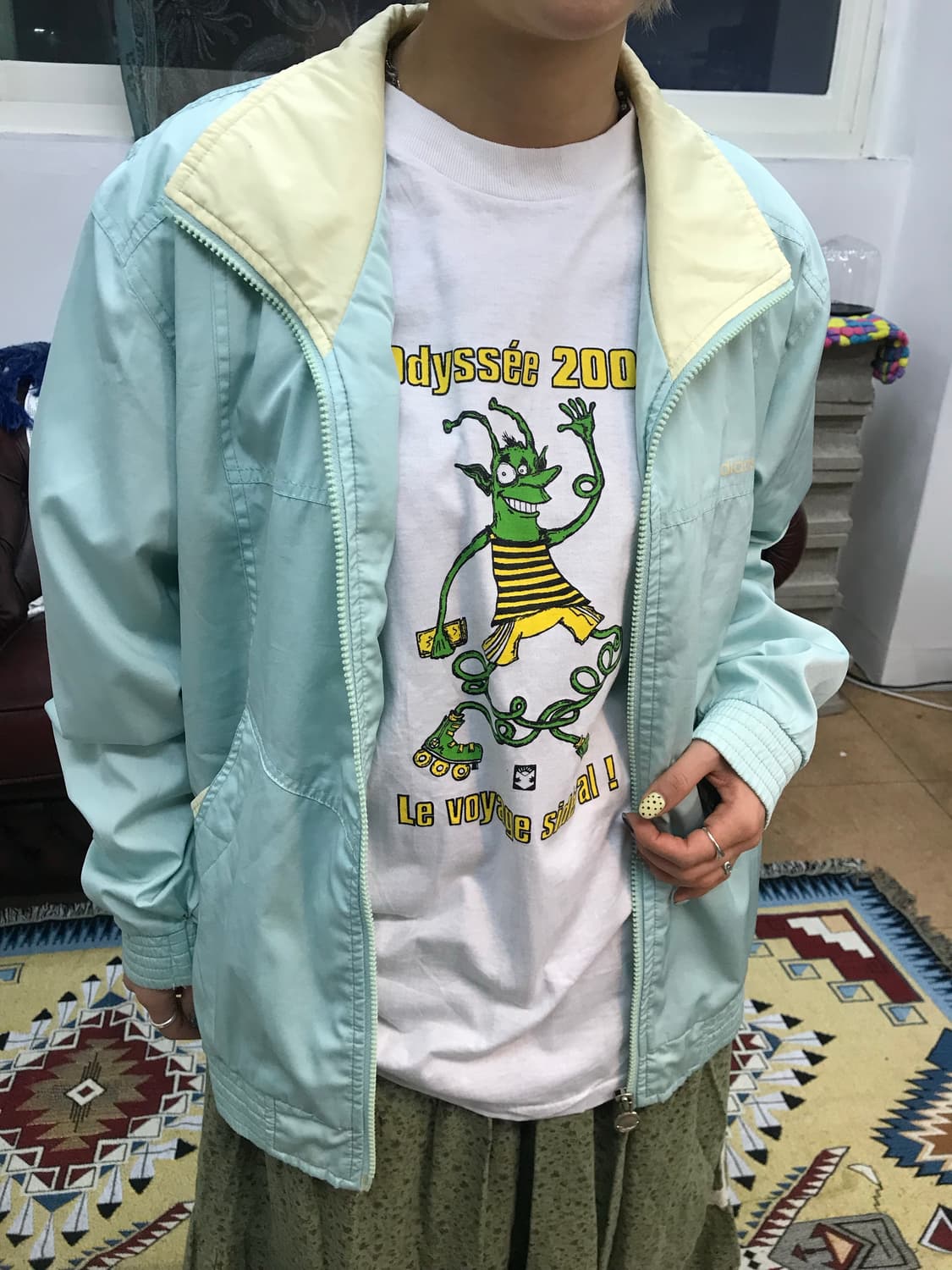 프룻오브더룸 USA 빈티지 프린팅 반팔 티  상품이미지2