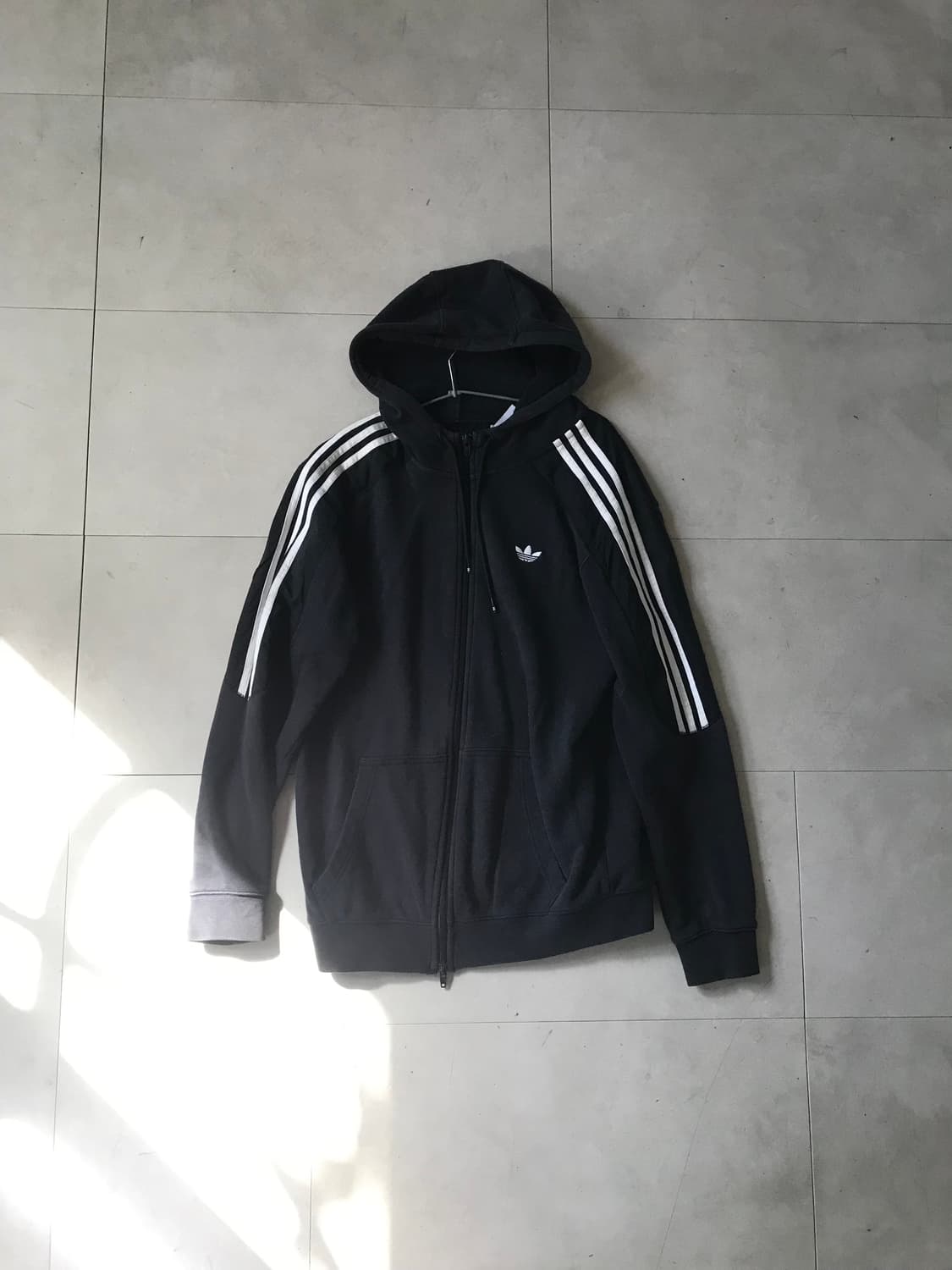 아디다스 블랙 투웨이 후드집업 상품이미지6