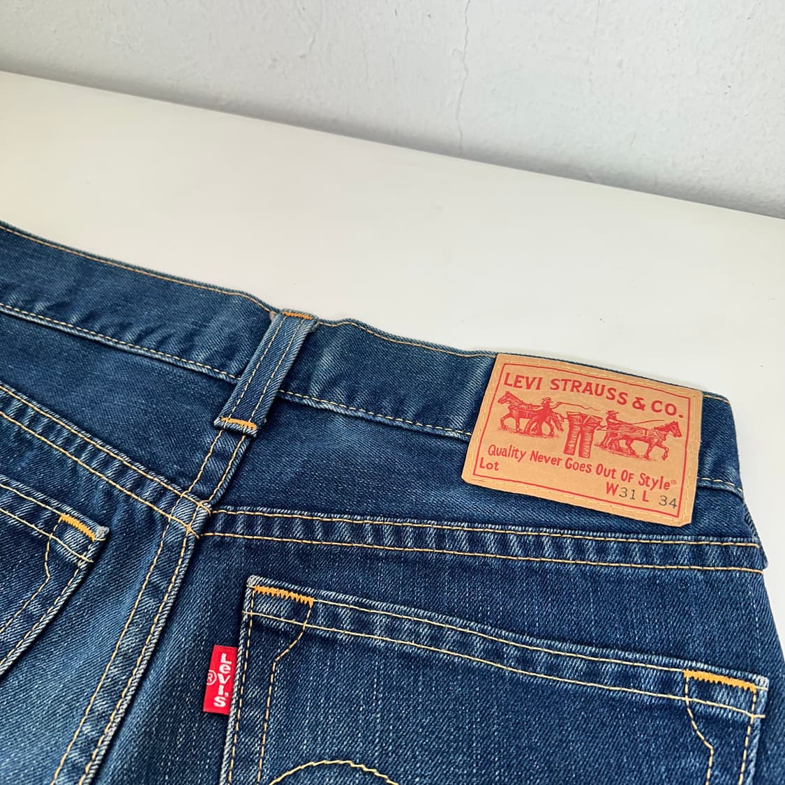 31 리바이스 타입1 진청 아이코닉 스트레이트 버튼플라이 데님팬츠 상품이미지2