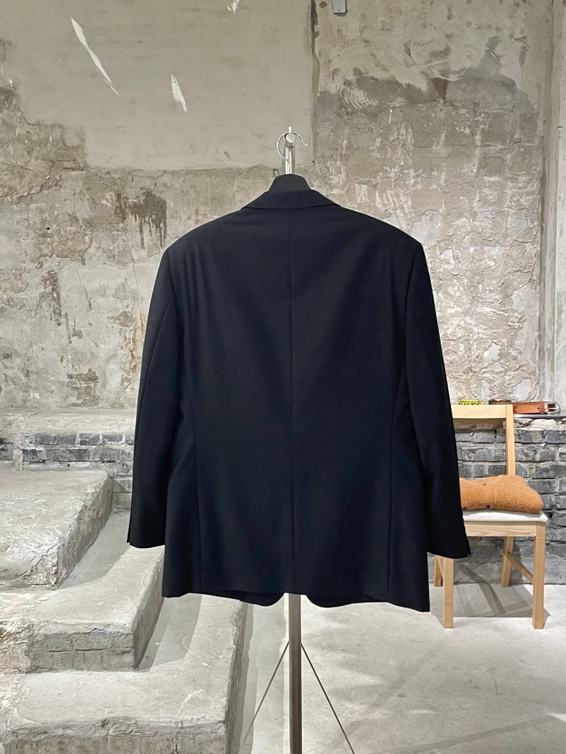 지방시 차콜 피블 스트라이프 2B 씬 블레이저 상품이미지6