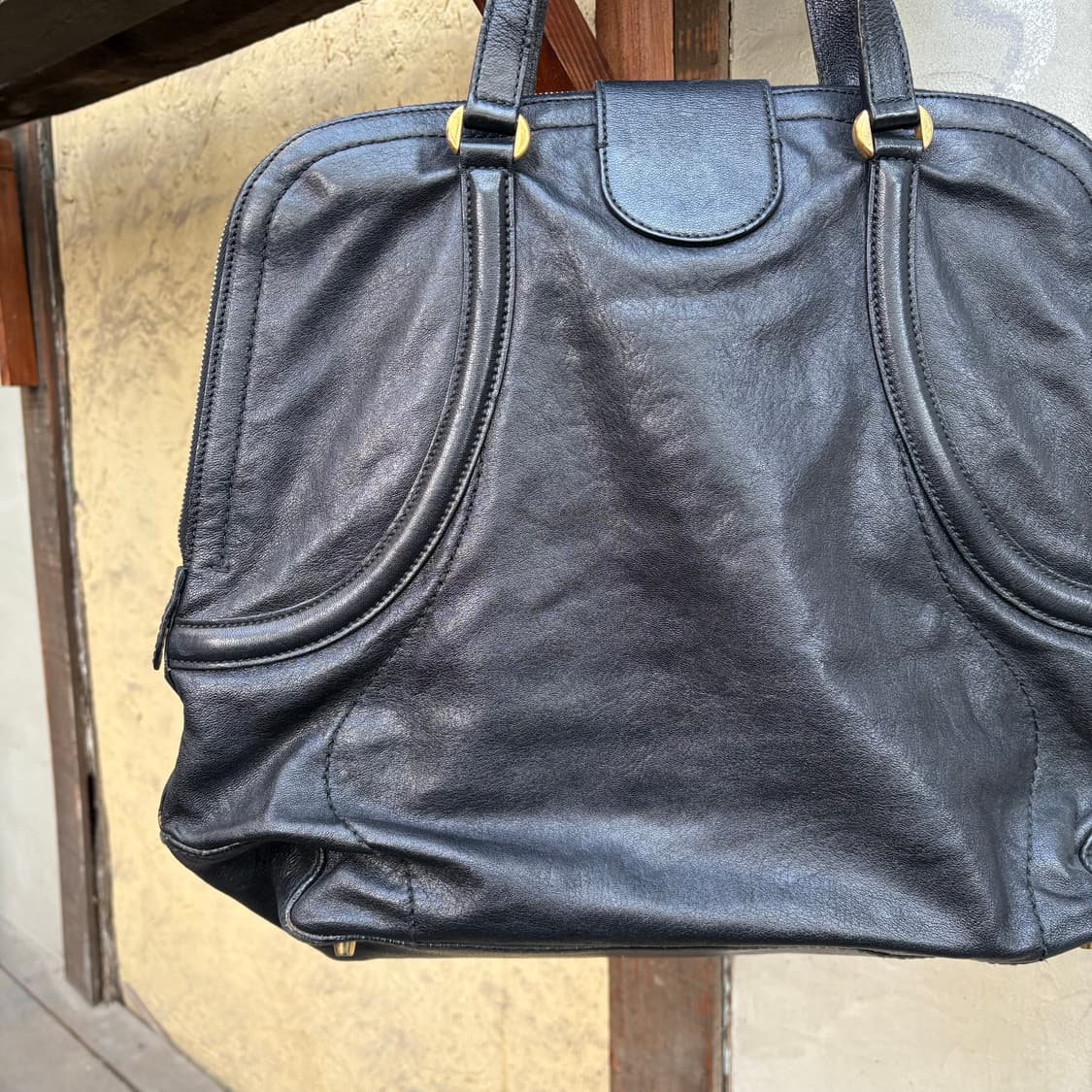 알렉산더 맥퀸 블랙 노밤 핸드 백 상품이미지8